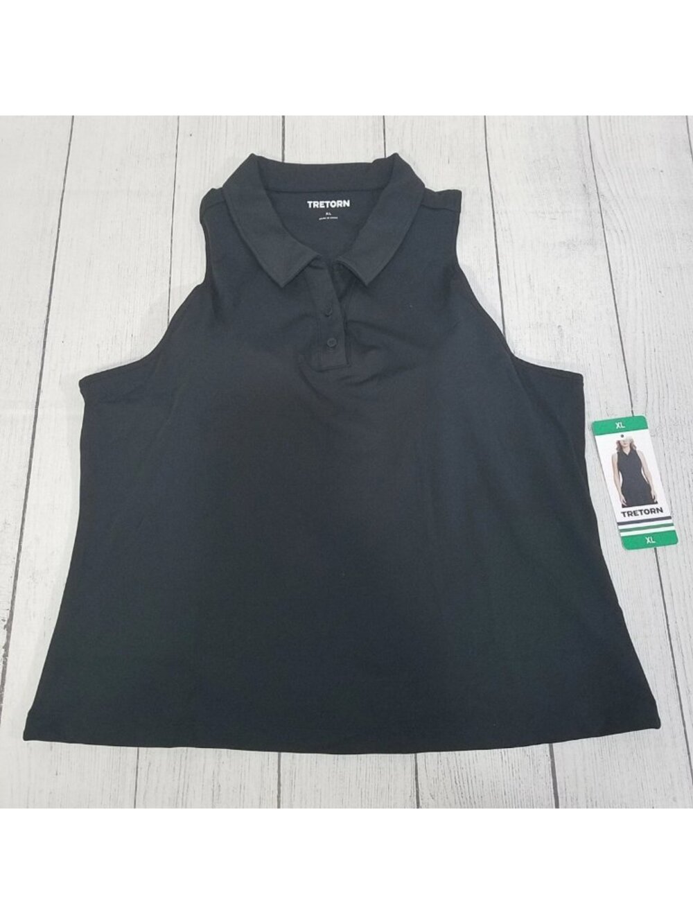 Tretorn Sleeveless Polo Tank with Built in Bra Womens XL